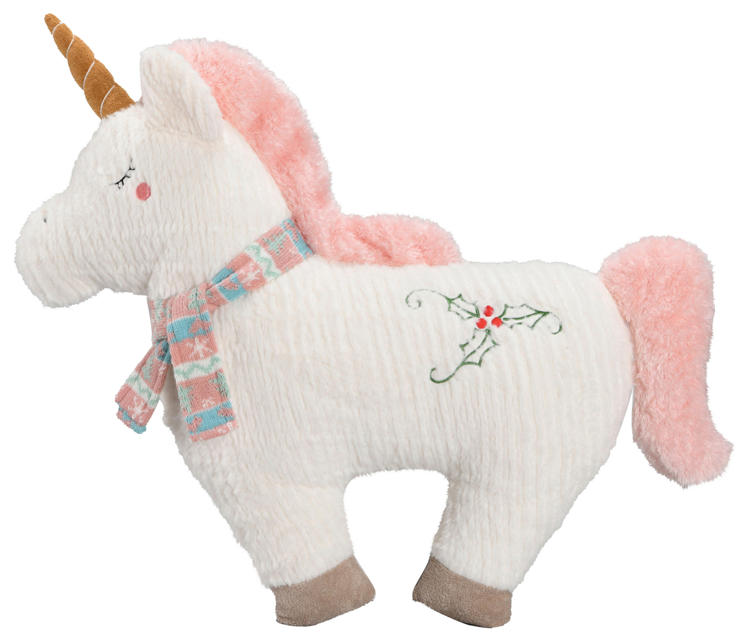 ZIERKISSEN    - Pink/Braun, LIFESTYLE, Textil (58/11/51cm) - X-Mas