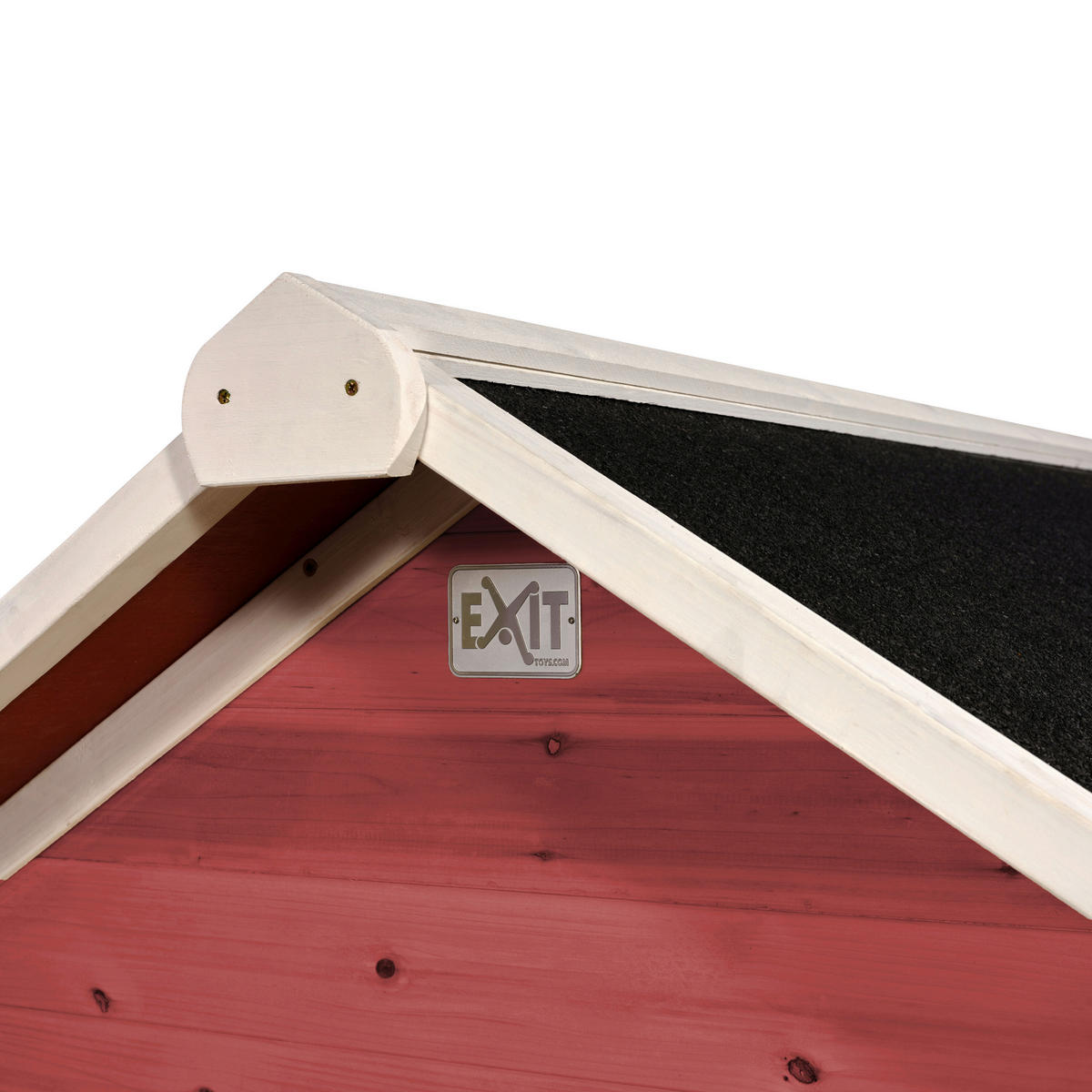 LEKHUS SPIELHAUS EXIT LOFT 100  - röd, Klassisk, trä (149/135/159cm) - EXIT Toys