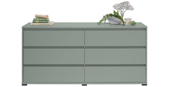 SIDEBOARD  160,1/78,9/48 cm 6 Schublade(n)  - Anthrazit/Graugrün, Design, Holzwerkstoff/Kunststoff (160,1/78,9/48cm) - Carryhome