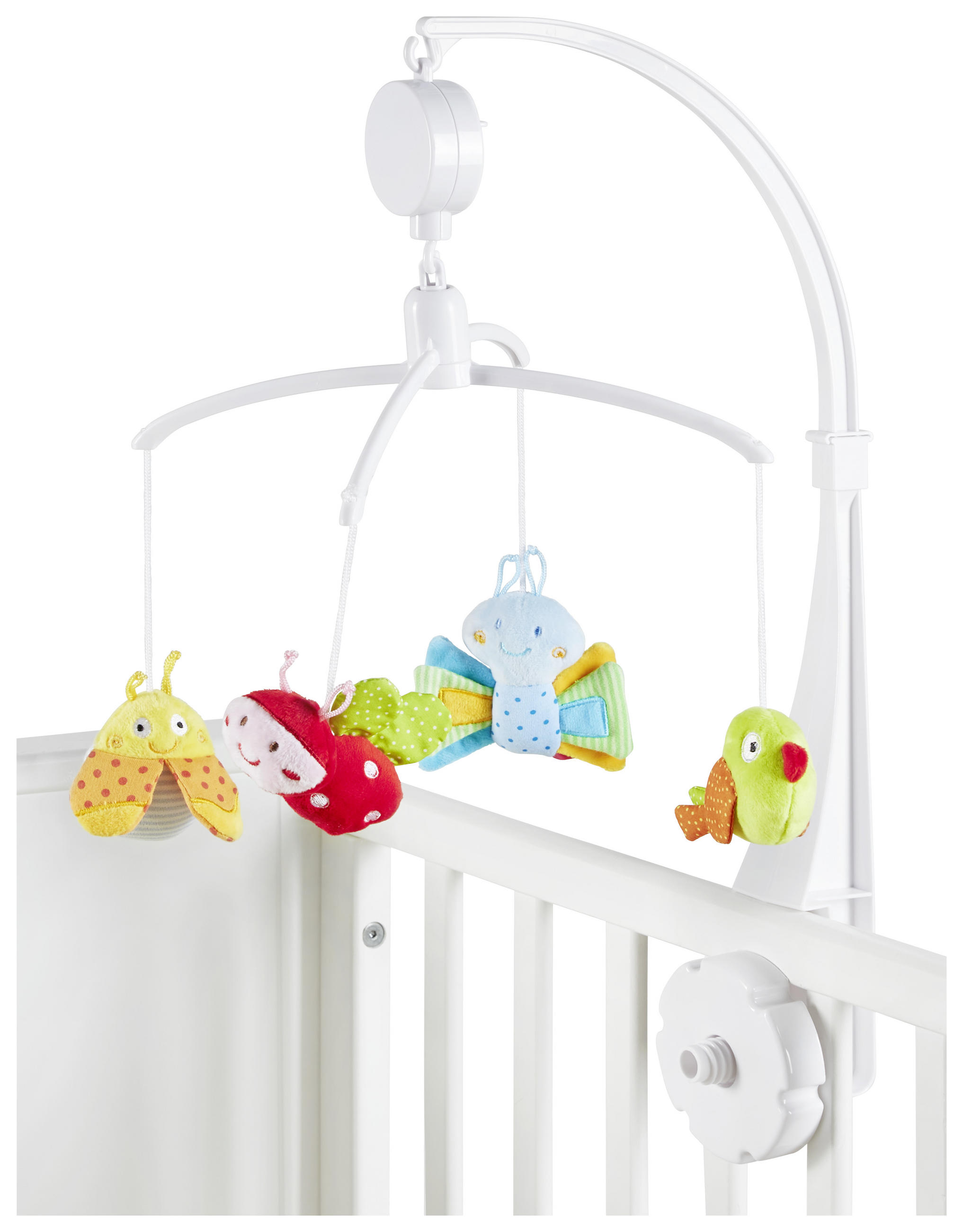 KOLOTOČ NAD POSTIEĽKU - viacfarebná, Basics, textil/plast (34cm) - My Baby Lou