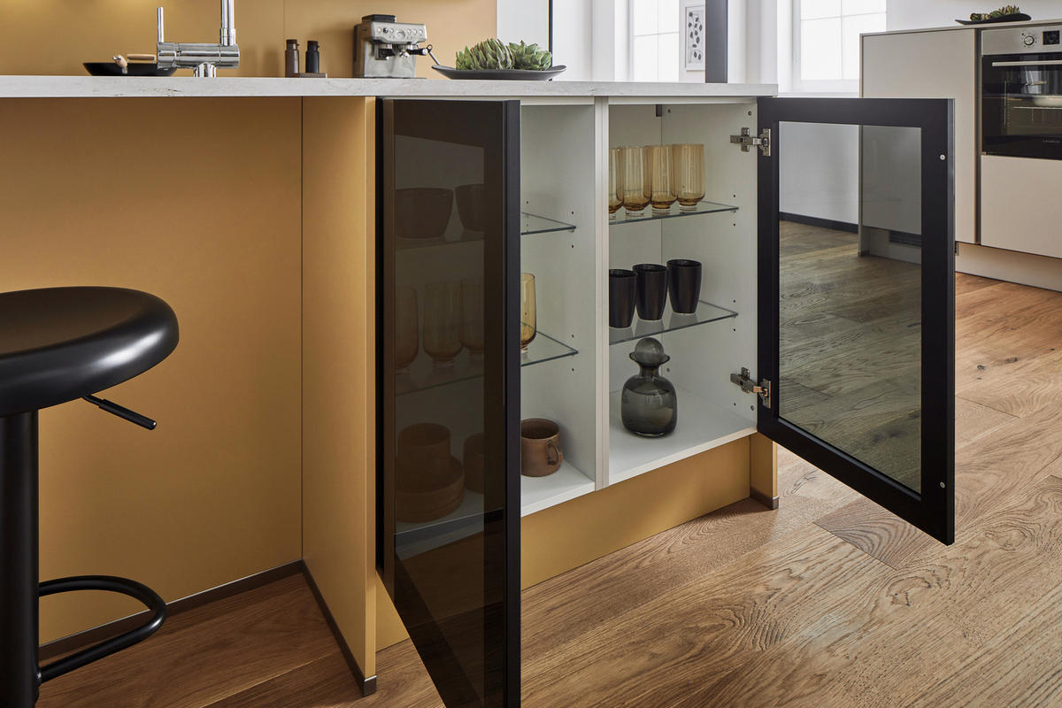 EINBAUKÜCHE   - Karamell, Design, Holzwerkstoff - Xora