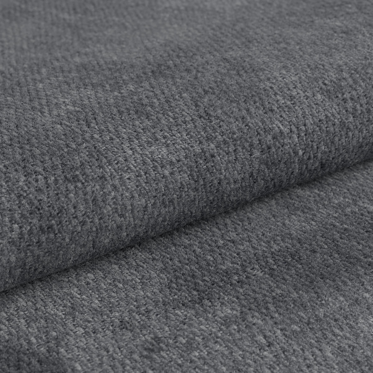 ECKSOFA Anthrazit  - Anthrazit/Schwarz, Trend, Textil (278/278cm) - MID.YOU