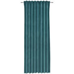 Fertigvorhang blickdicht  - Petrol, KONVENTIONELL, Textil (135/255cm) - Esposa