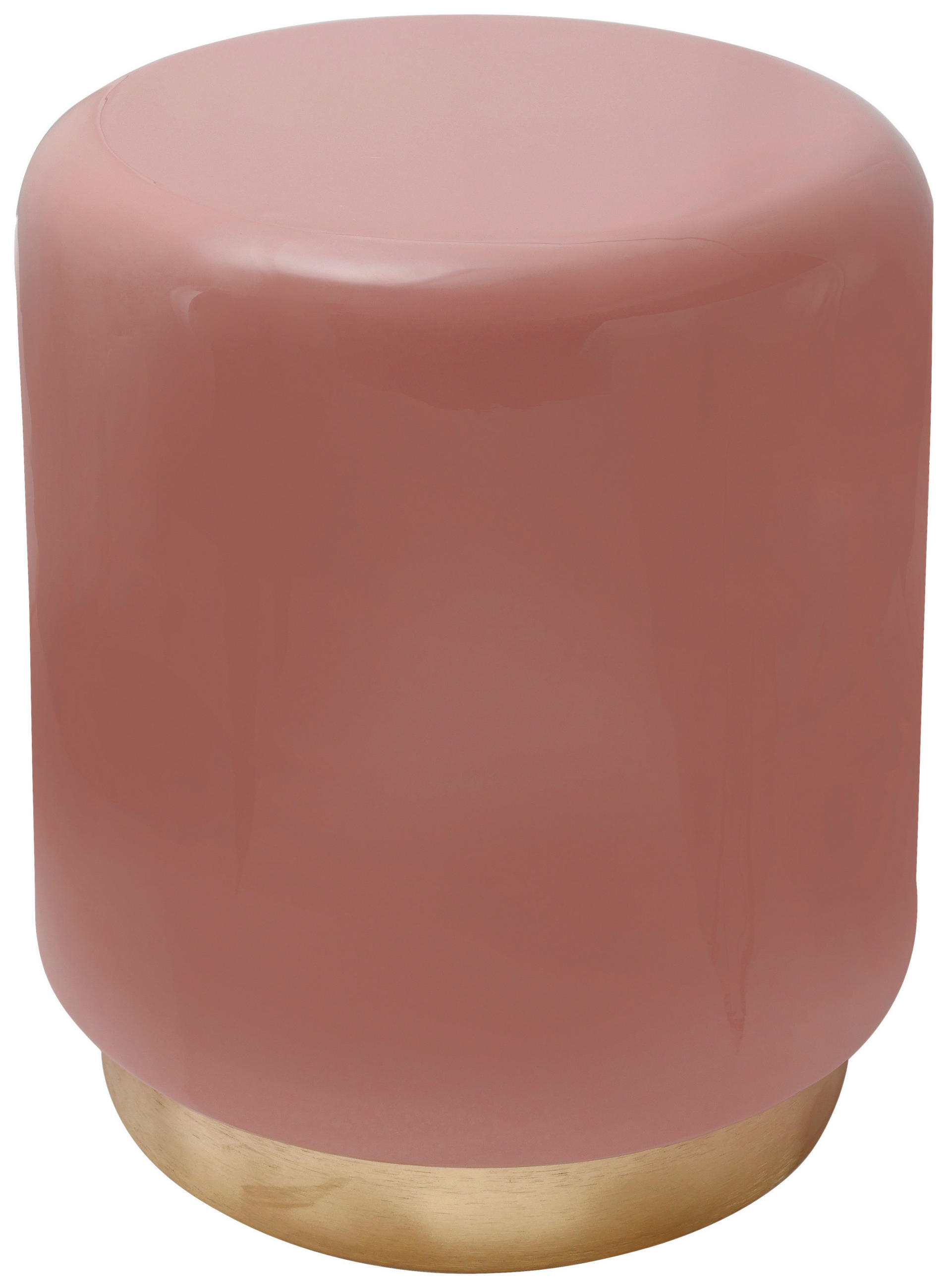 BEISTELLTISCH Metall  - Goldfarben/Rosa, Design, Metall (35/44,5cm) - Kayoom