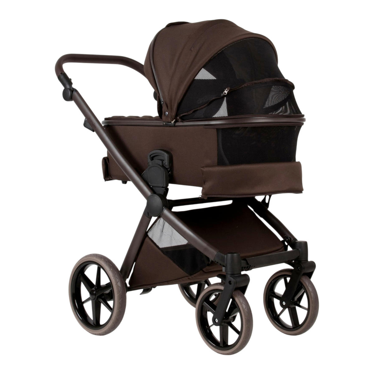 KINDERWAGENSET  - Braun, Trend, Kunststoff/Textil (100/59/106cm) - Jimmylee