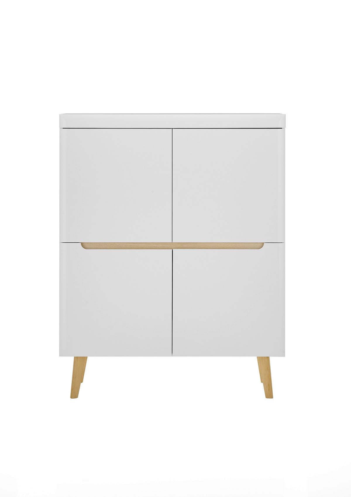 HIGHBOARD  in 107/134/40 cm  - Eichefarben/Weiß, Design, Holzwerkstoff (107/134/40cm) - MID.YOU
