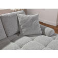 Ecksofa mit Funktion Greige Flachgewebe Zierkissen, Rückenkissen, Bettkasten, Schlaffunktion, Rücken echt, Liegefläche im Originalstoff  - Greige/Schwarz, KONVENTIONELL, Kunststoff/Textil (277/190cm) - Carryhome