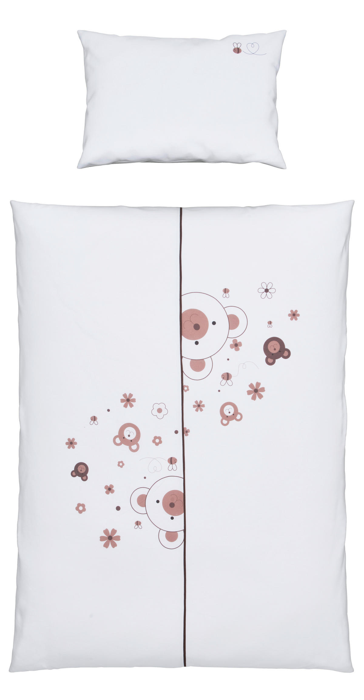 POSTELJINA ZA BEBE  100/135 cm    Honey  - bijela/bež, Basics, tekstil (100/135cm) - Patinio