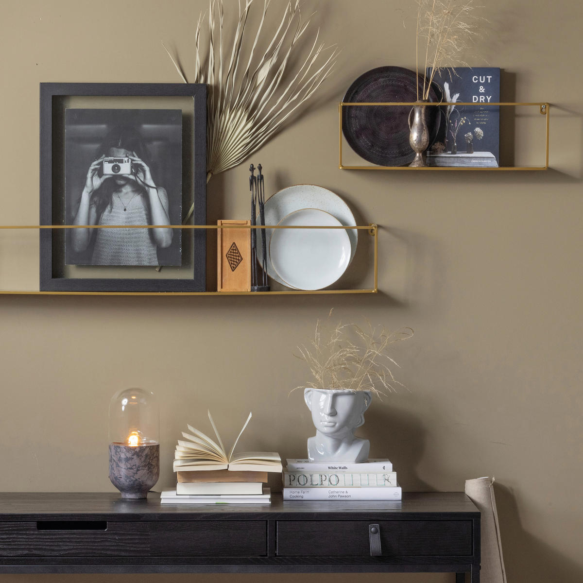 KONSOLENTISCH in Holz, Metall 140/40/74 cm    - Schwarz, Design, Holz/Metall (140/40/74cm) - Livetastic