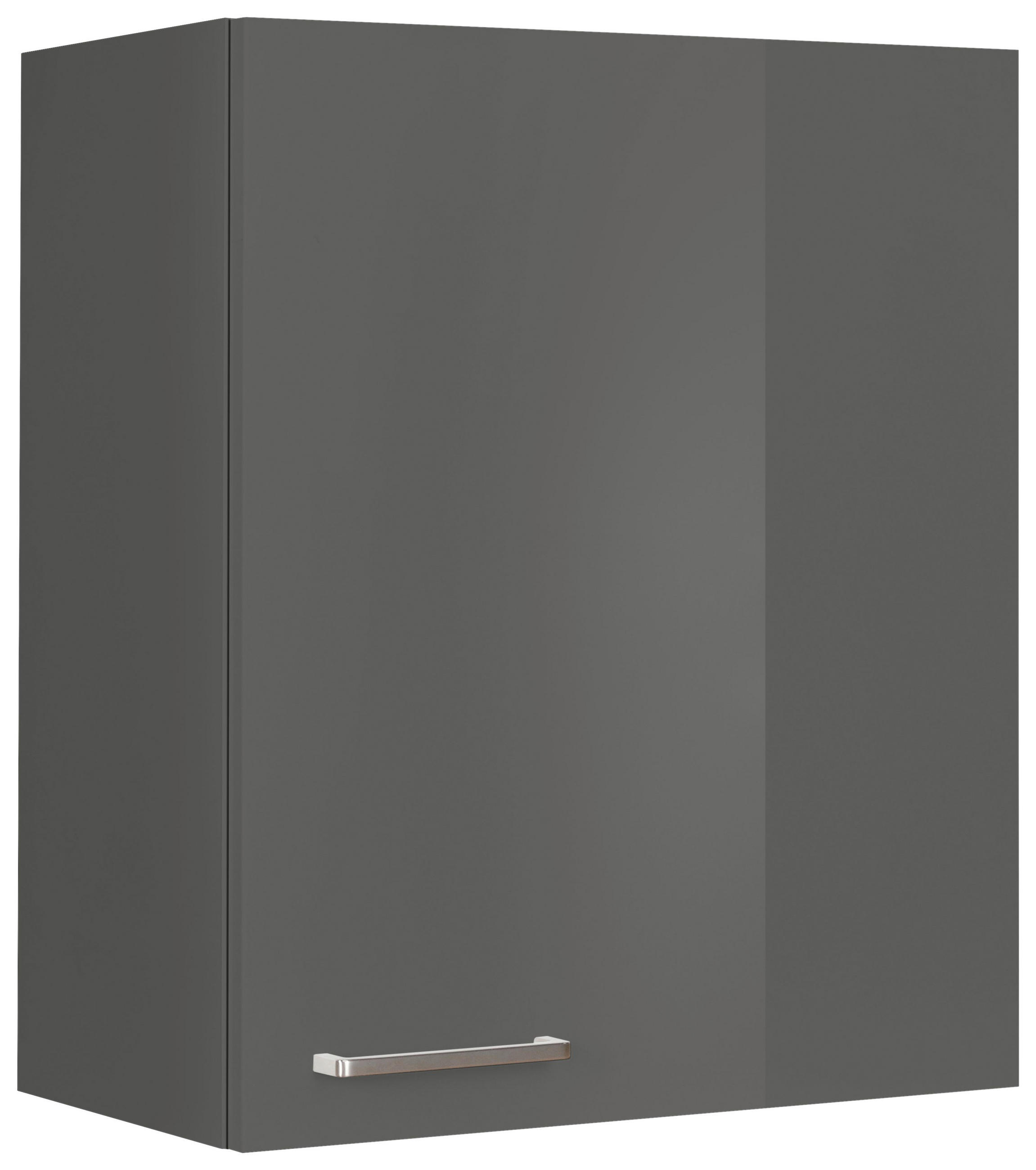 KÜCHENOBERSCHRANK 60/72/35 cm  in Schieferfarben  - Schieferfarben/Edelstahlfarben, MODERN, Holzwerkstoff (60/72/35cm) - Nobilia