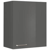 KÜCHENOBERSCHRANK 60/72/35 cm  in Schieferfarben  - Schieferfarben/Edelstahlfarben, MODERN, Holzwerkstoff (60/72/35cm) - Nobilia