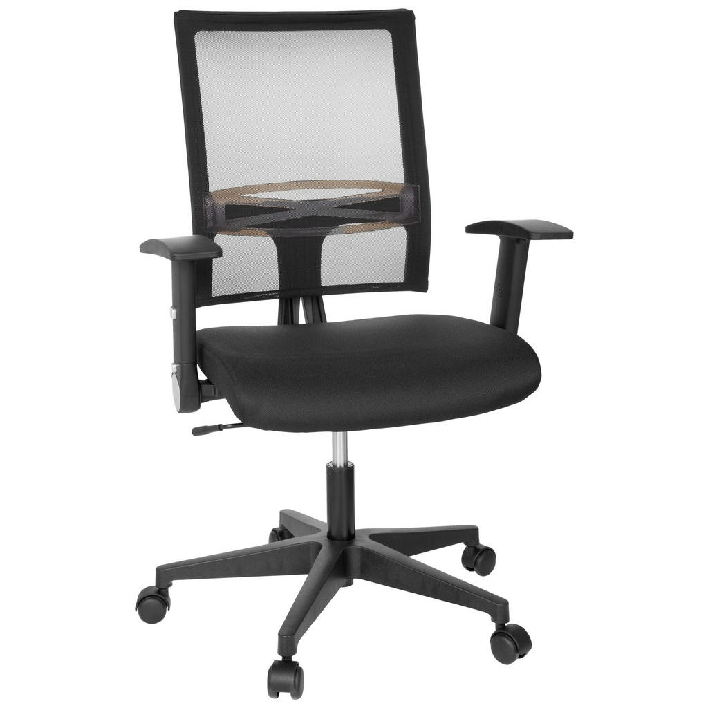MID.YOU OTOČNÁ STOLIČKA, sieťovina, plochá tkanina, čierna
