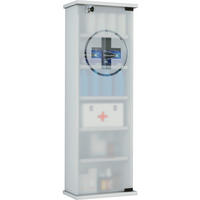 MEDIZINSCHRANK 31/92/18 cm  - Weiß, Basics, Glas/Holzwerkstoff (31/92/18cm) - MID.YOU