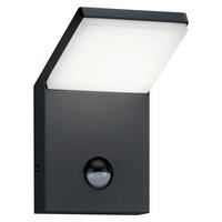 VÄGGLAMPA UTOMHUS - antracit, Design, metall/plast (10/16/10,5cm)