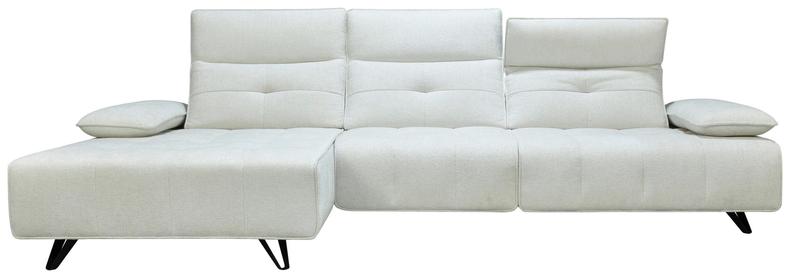 Thumbnail - Livetastic Ecksofa, Creme, Textil, 3-Sitzer, Füllung: Polyetherschaumkern, L-Form, Ottomane links, 314x162 cm, ISO 9001,...