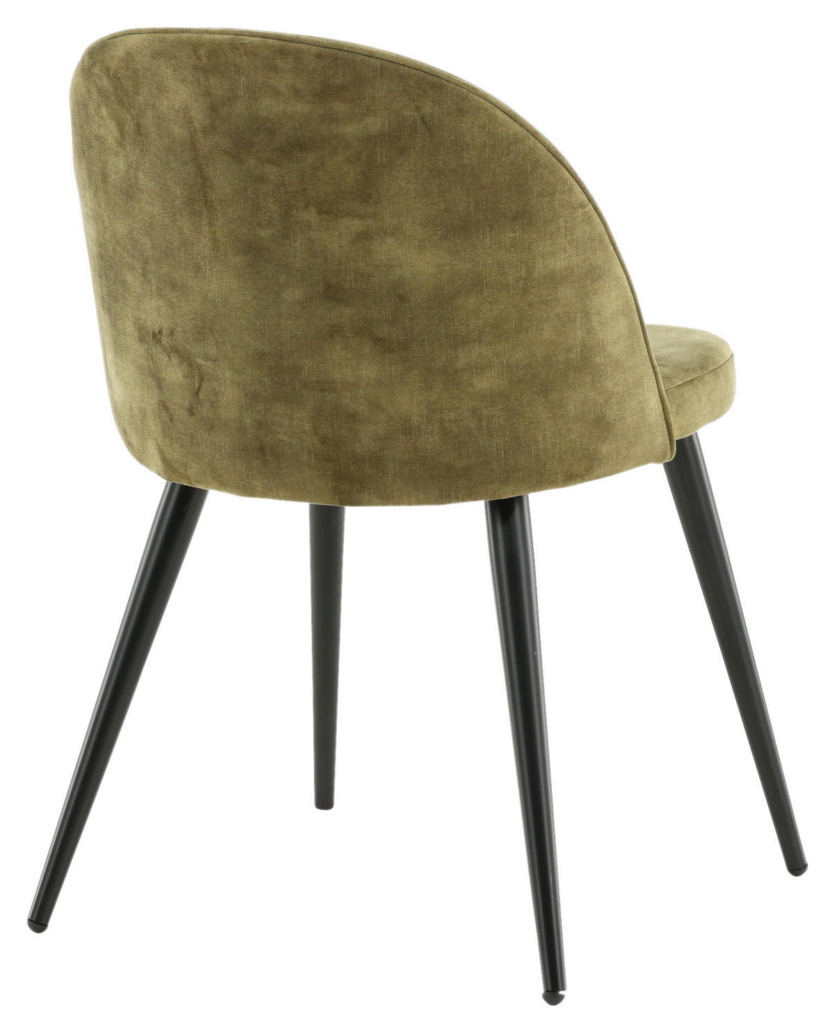 STUHL-SET 2 Stück  in Stahl Samt Metall, Textil  - Schwarz/Grün, Design, Textil/Metall (57/76.5/50cm) - Livetastic