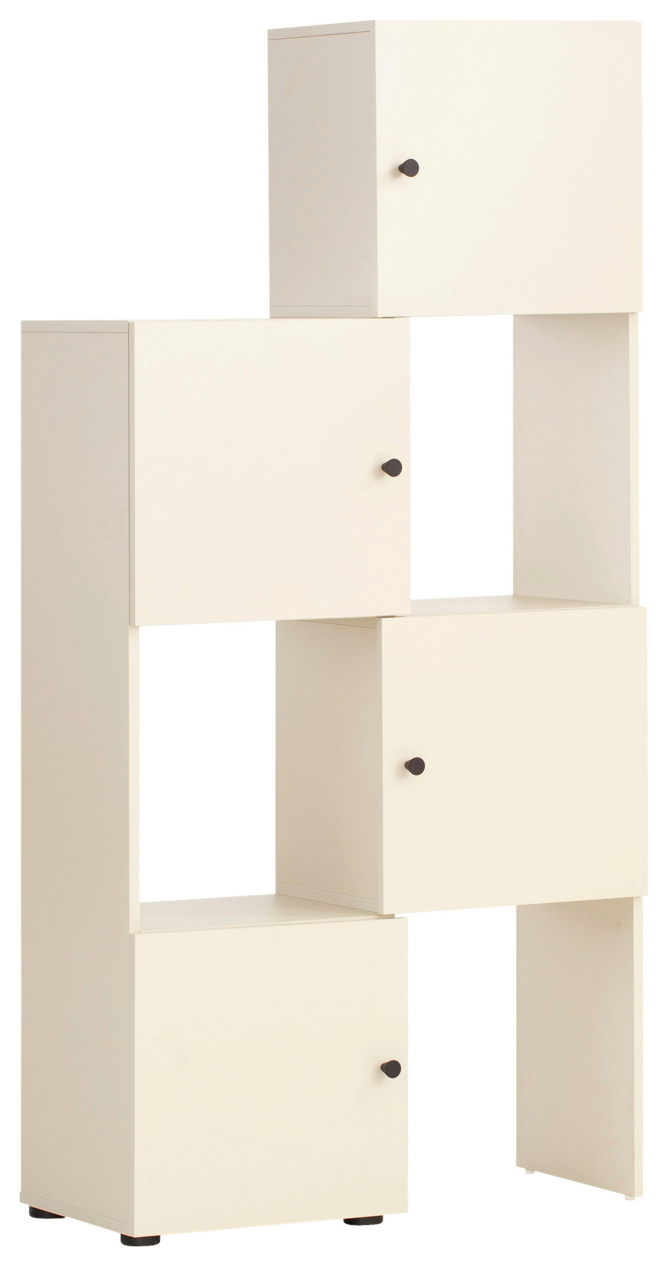 REGAL Beige  - Beige/Schwarz, Design, Holzwerkstoff/Kunststoff (42-70/163,1/34,7cm) - MID.YOU