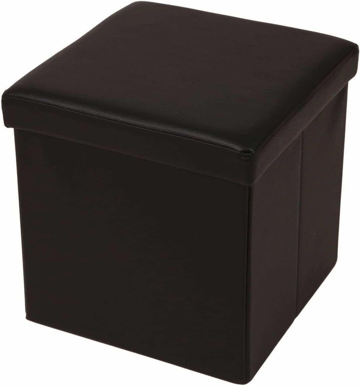 SITZWÜRFEL in Schwarz Kunststoff Schwarz  - Schwarz, Basics, Kunststoff (38/38/38cm) - Echtwerk