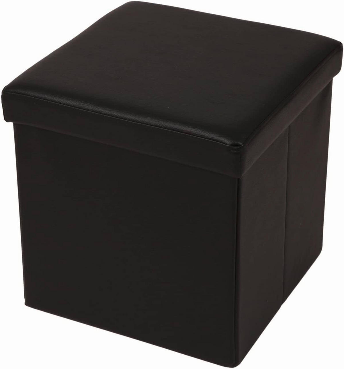 SITZWÜRFEL Schwarz  - Schwarz, Basics, Kunststoff (38/38/38cm) - Echtwerk