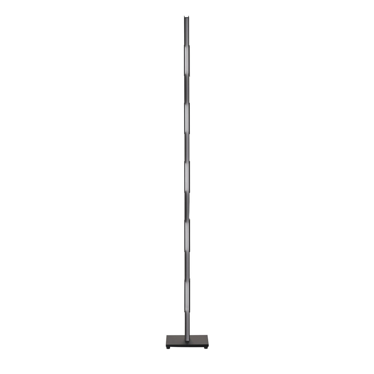 LED-STEHLEUCHTE Creo 22/160/22 cm  - Schwarz/Weiß, Design, Kunststoff/Metall (22/160/22cm) - Grossmann