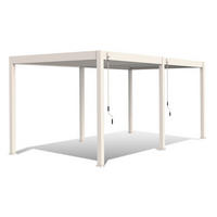 PERGOLA 530/255/360 cm Aluminium  - Weiß, Basics, Metall (530/255/360cm) - Gardenson
