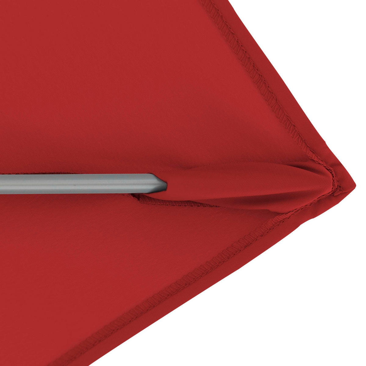 SONNENSCHIRM 210x140 cm Bordeaux  - Bordeaux/Silberfarben, Design, Textil/Metall (220/140cm) - Doppler