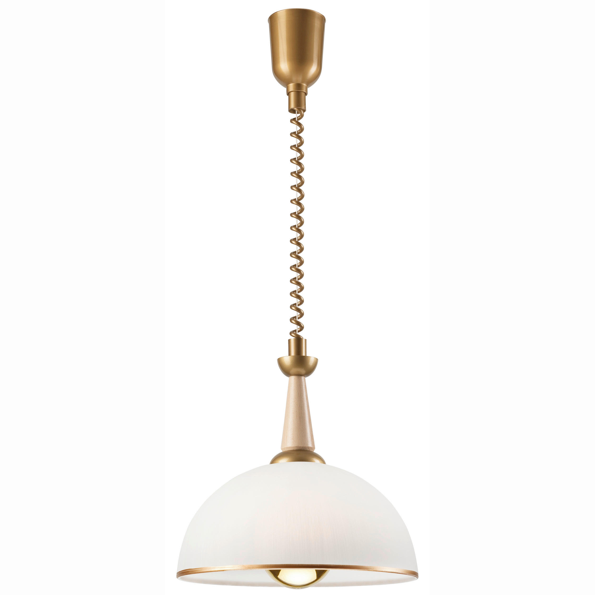 HÄNGELEUCHTE 30/64 cm  - Kieferfarben, KONVENTIONELL, Glas/Holz (30/64cm)