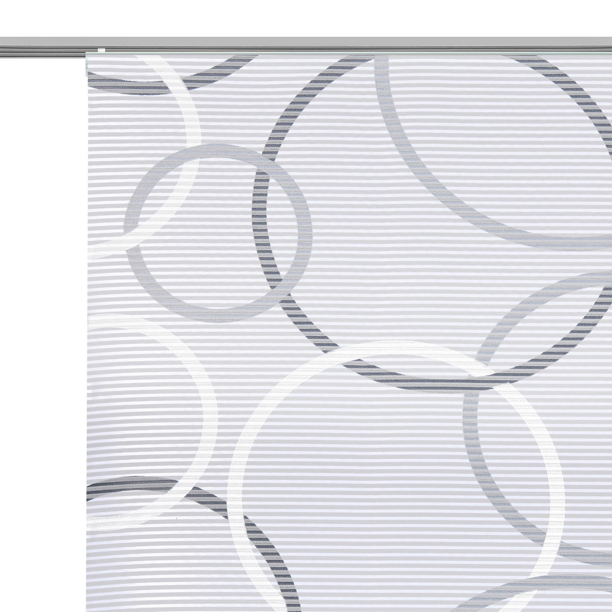 LAPFÜGGÖNY szürke, fehér  - fehér/szürke, Design, textil (60/255cm) - Novel