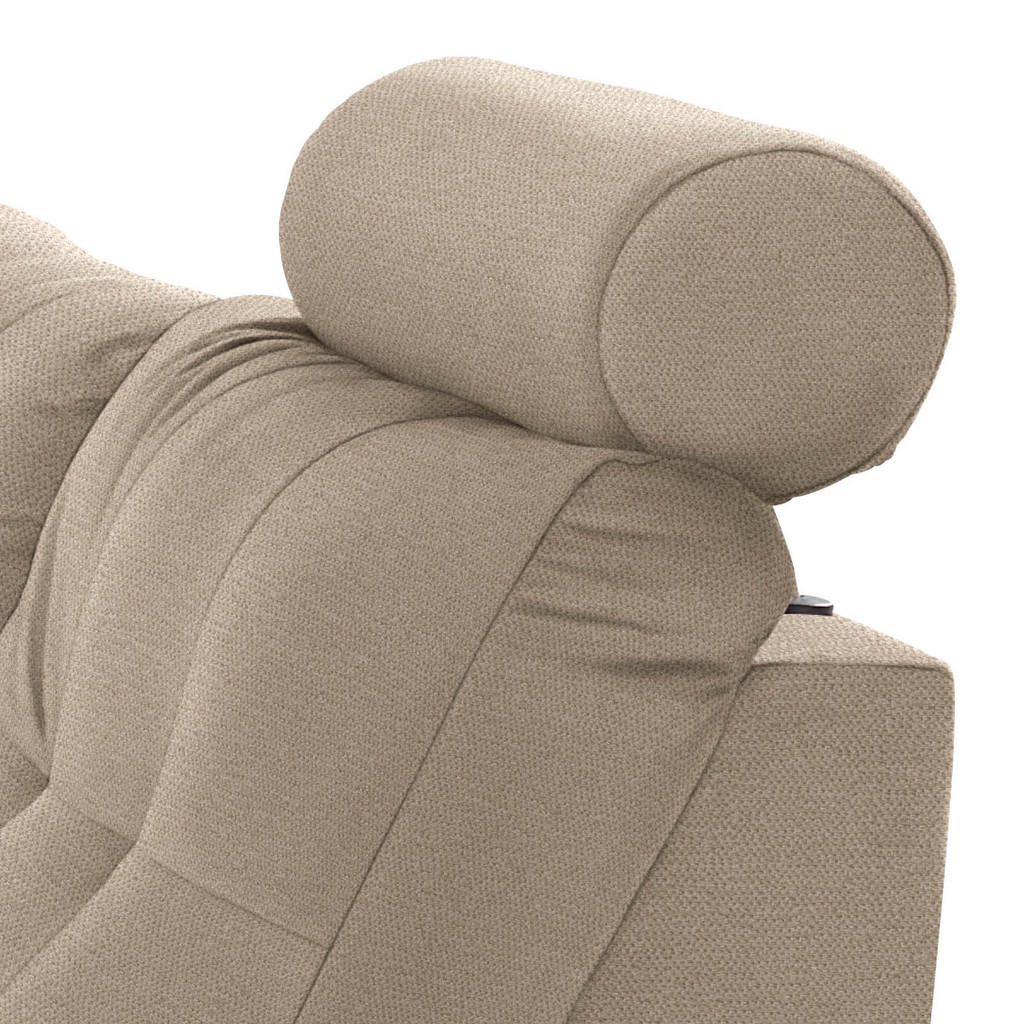 Thumbnail - Livetastic Ecksofa, Hellbraun, Textil, 5-Sitzer, Ottomane rechts, L-Form, 251x183 cm, Made in EU, Stoffauswahl, Wohnzimm...