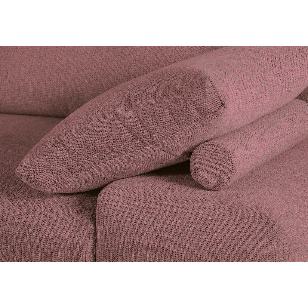 Thumbnail - Carryhome Ecksofa, Altrosa, Textil, 3-4-Sitzer, Füllung: Schaumstoff, Ottomane links, L-Form, 310x240 cm, seitenverkehrt...