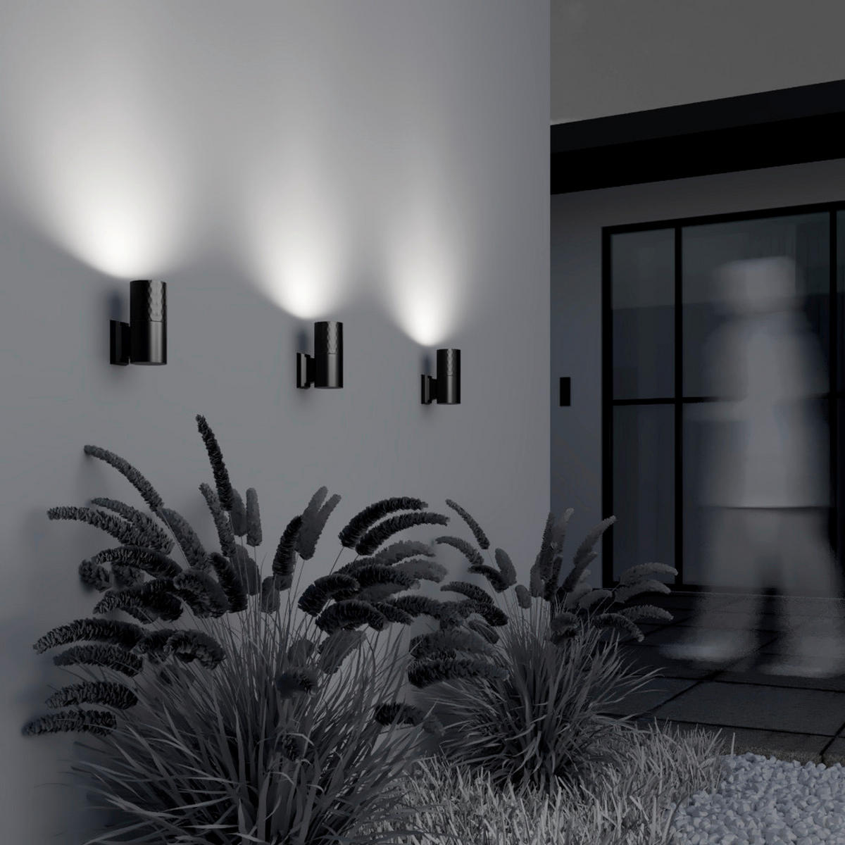 WANDLEUCHTE Bowery 6.5/14.5 cm  - Schwarz, Design, Metall (6.5/14.5cm) - MAYTONI