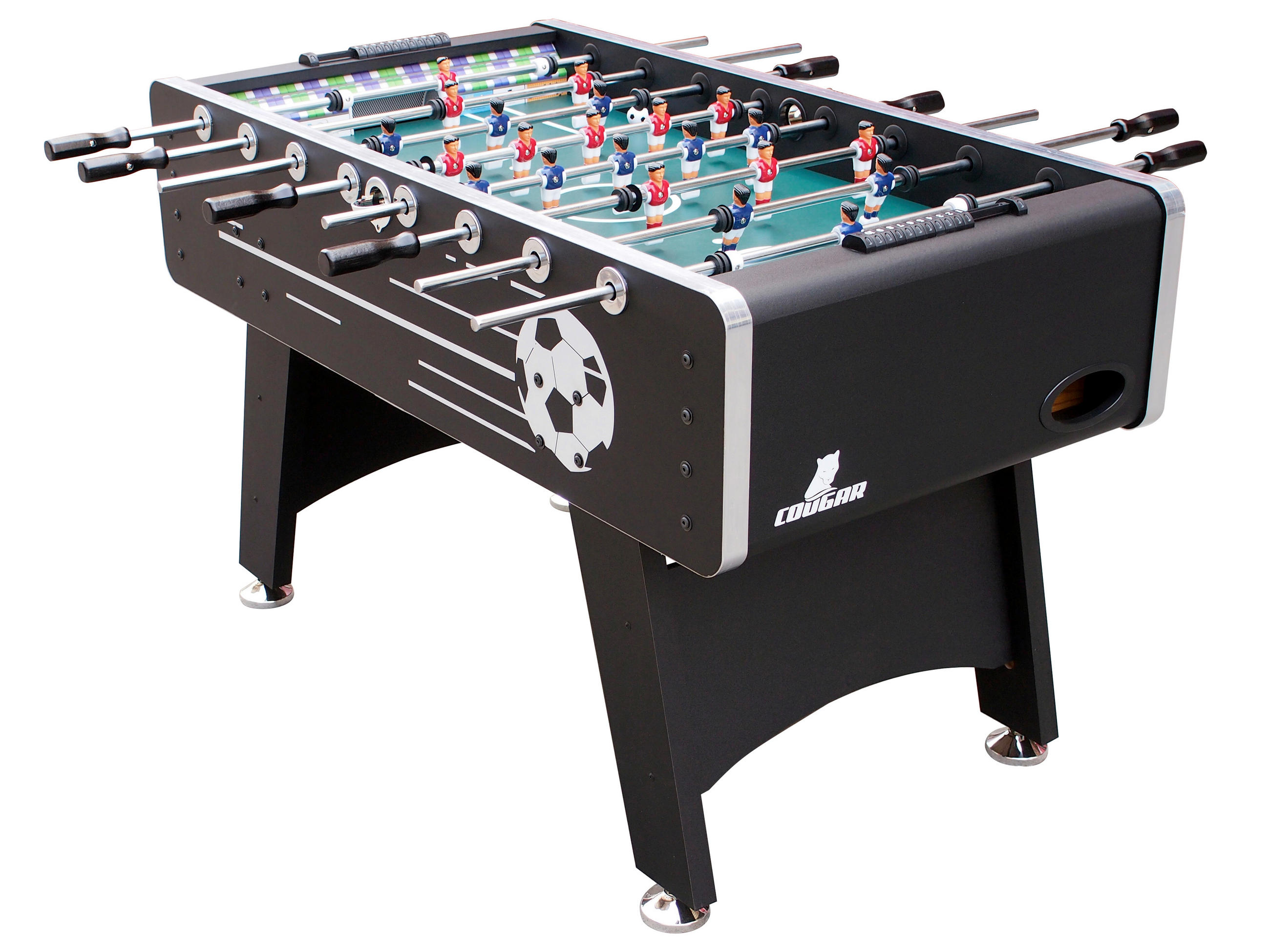 Tischfußball Arena - Schwarz, Basics, Holz (75/88/141cm) - Ambia Garden