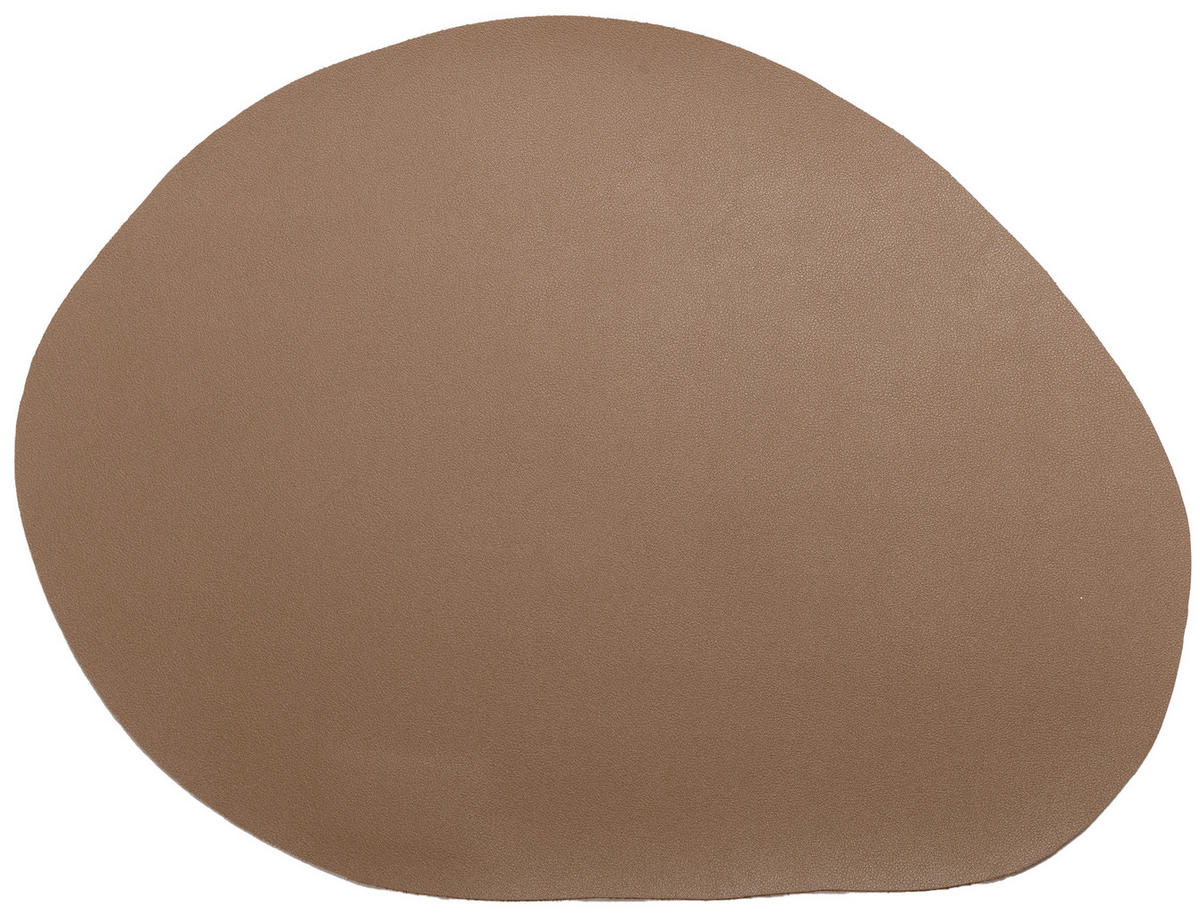 PROSTÍRÁNÍ, polyvinylchlorid (PVC),  - světle hnědá, Basics, textil (45/35/0,18cm) - Ambia Home