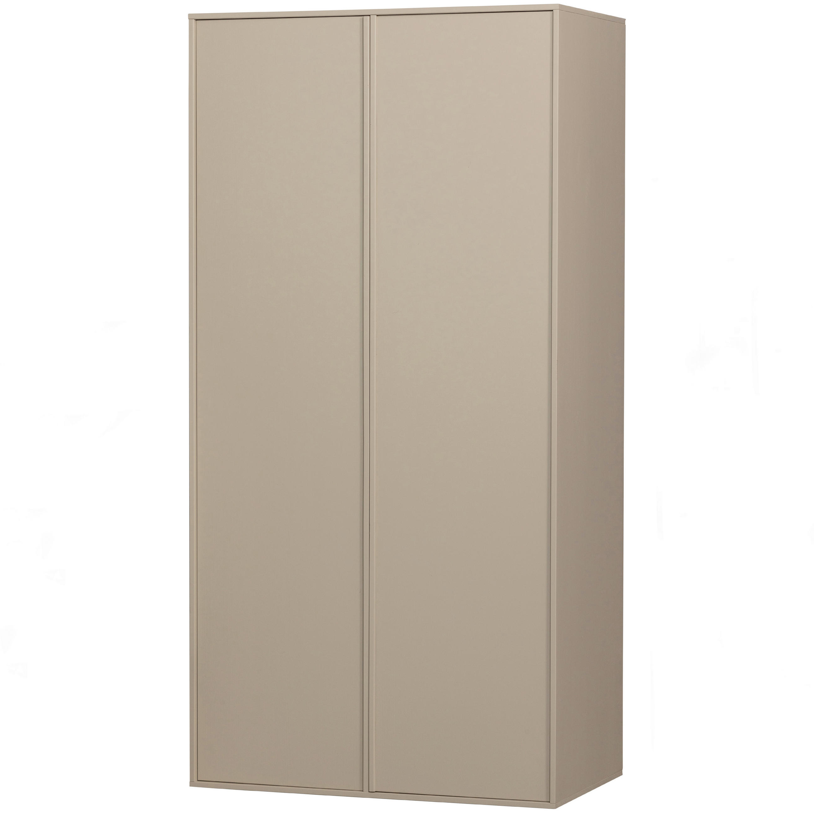 DREHTÜRENSCHRANK  in Grau  - Grau, Design, Holz/Holzwerkstoff (100/200/58cm) - Livetastic