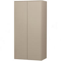 DREHTÜRENSCHRANK  in Grau  - Grau, Design, Holz/Holzwerkstoff (100/200/58cm) - Livetastic