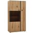 HIGHBOARD 92/167/41 cm - Eichefarben/Schwarz, MODERN, Glas/Holz (92/167/41cm) - Valnatura HIGHBOARD 92/167/41 cm - Eichefarben/Schwarz, MODERN, Glas/Holz (92/167/41cm) - Valnatura
