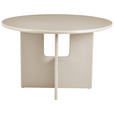ESSTISCH 120/120/76 cm Nachbildung  Holzwerkstoff rund Greige  - Greige, Design, Holzwerkstoff (120/120/76cm) - Carryhome