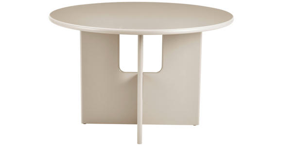 ESSTISCH 120/120/76 cm Nachbildung  Holzwerkstoff rund Greige  - Greige, Design, Holzwerkstoff (120/120/76cm) - Carryhome