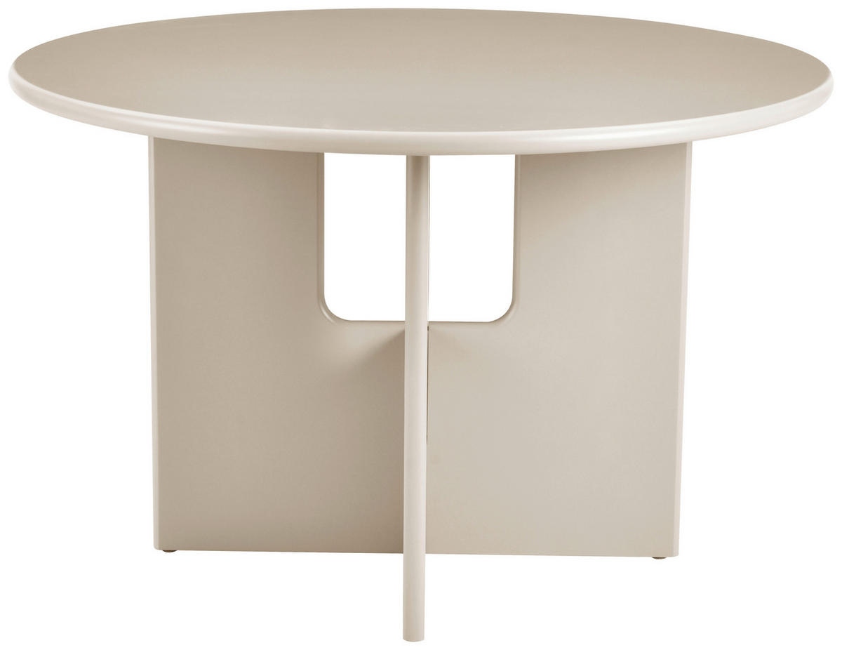 ESSTISCH 120/120/76 cm Nachbildung  Holzwerkstoff rund Greige  - Greige, Design, Holzwerkstoff (120/120/76cm) - Carryhome