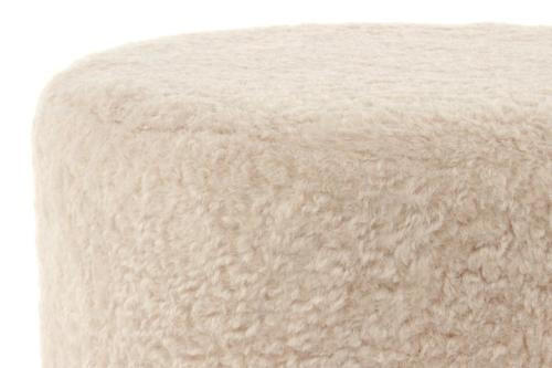 HOCKER in Metall, Textil Goldfarben, Beige  - Beige/Goldfarben, Basics, Textil/Metall (35/35/35cm) - Kayoom