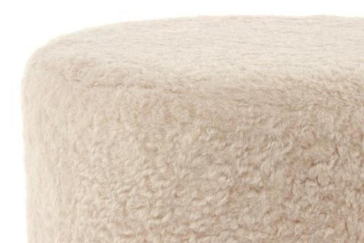 TABURET, kov, textil, 35/35/35 cm - barvy zlata/béžová, Basics, kov/textil (35/35/35cm)