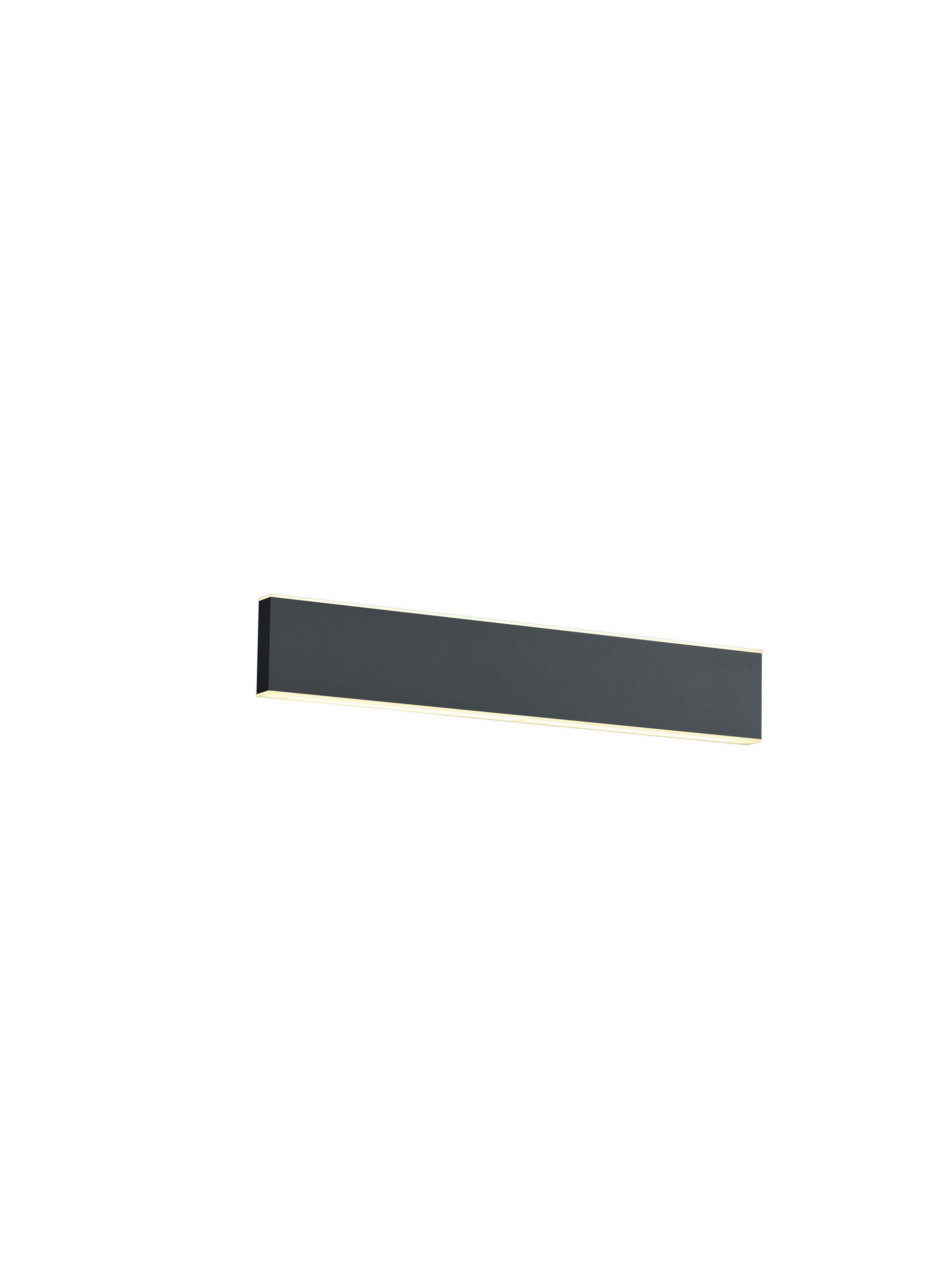 AKKU-WANDLEUCHTE DELTA-B 14/2,7 cm  - Schwarz, Design, Metall (14/2,7cm) - Hell