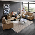 2-SITZER-SOFA in Leder Beige  - Beige/Schwarz, Design, Leder/Metall (176/105/98cm) - Emilio Belluti