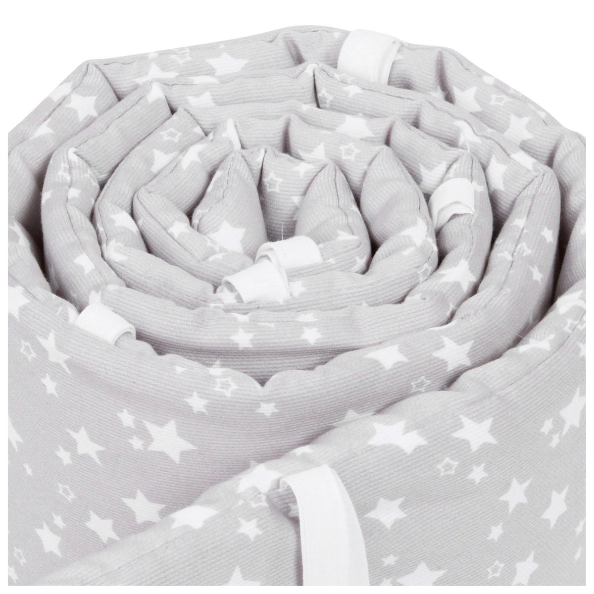 Nestchen Pique Babybay  168/2/24 cm   - Weiß/Grau, Basics, Textil (168/2/24cm) - Babybay