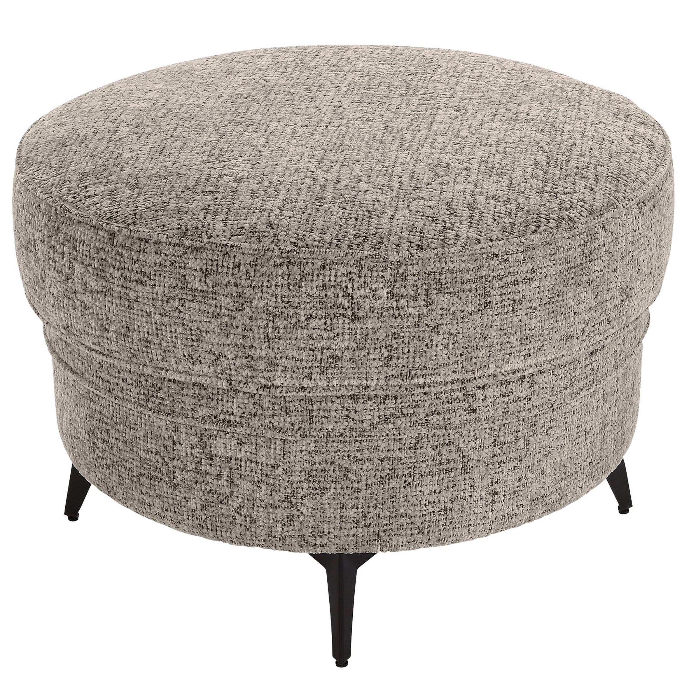 TABURET in textil gri-maro