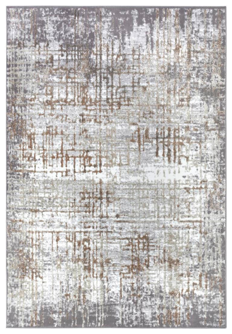 VINTAGE-TEPPICH 120/170 cm Shine Creme, Grau  - Creme/Grau, Design, Kunststoff (120/170cm)