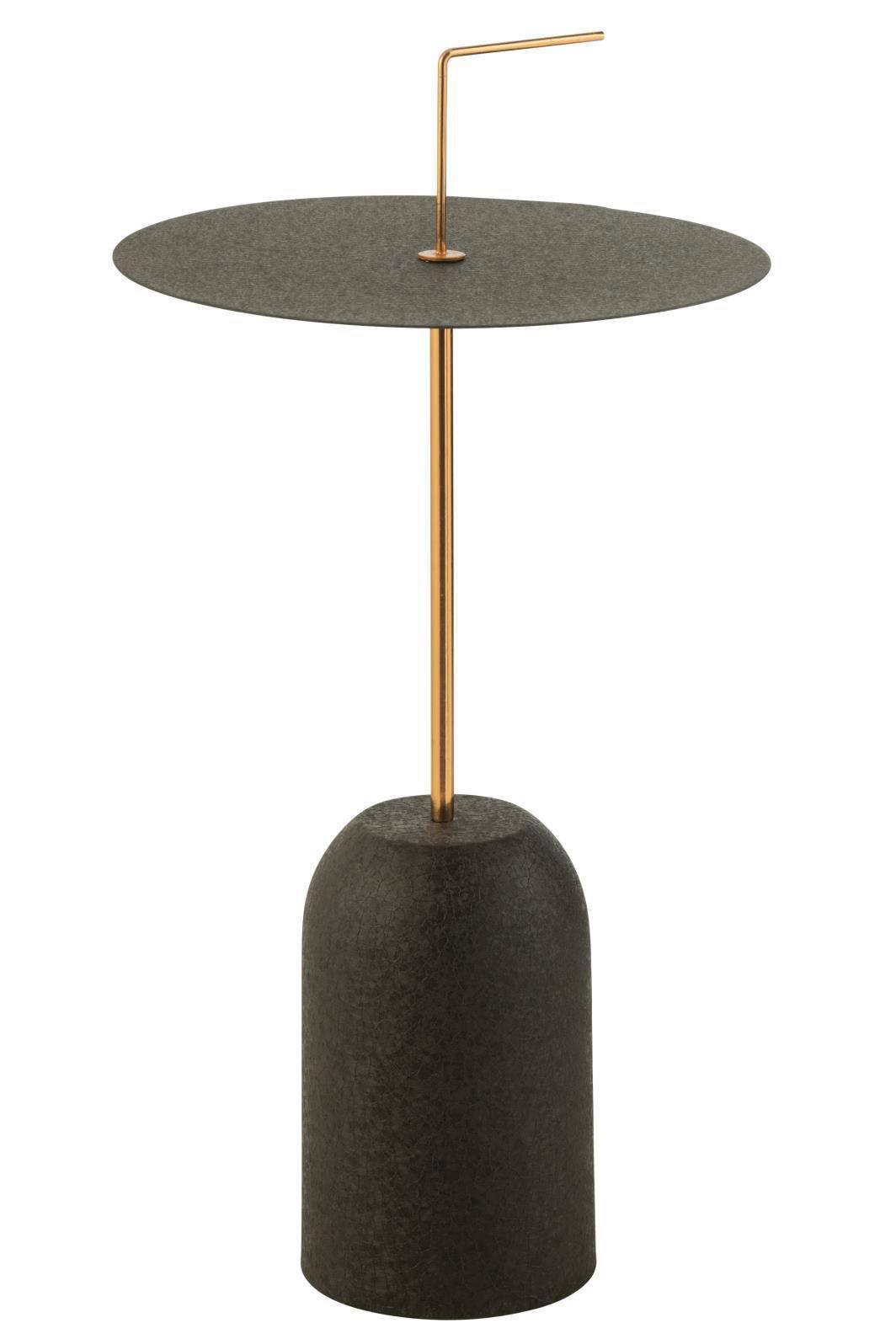 BEISTELLTISCH in Metall 30/30/68 cm  - Goldfarben/Schwarz, Basics, Metall (30/30/68cm) - Ambia Home