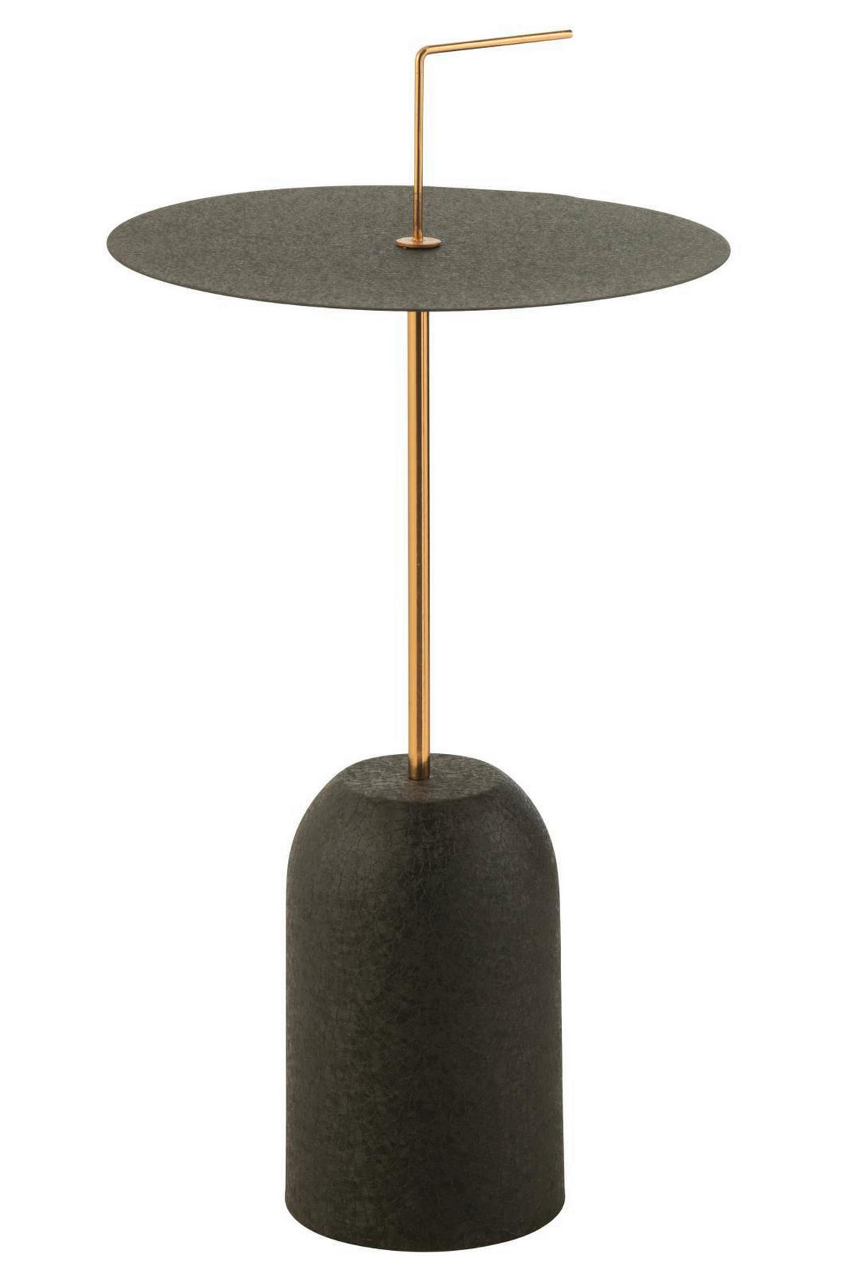 BEISTELLTISCH in Metall 30/30/68 cm  - Goldfarben/Schwarz, Basics, Metall (30/30/68cm) - Ambia Home