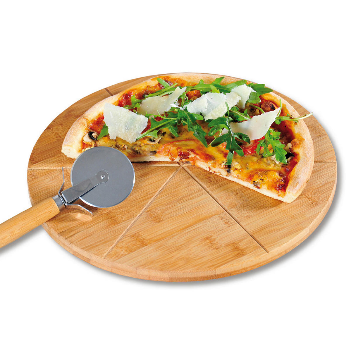 PIZZATELLER    - Naturfarben, Basics, Holz (32/1,50cm) - Kesper