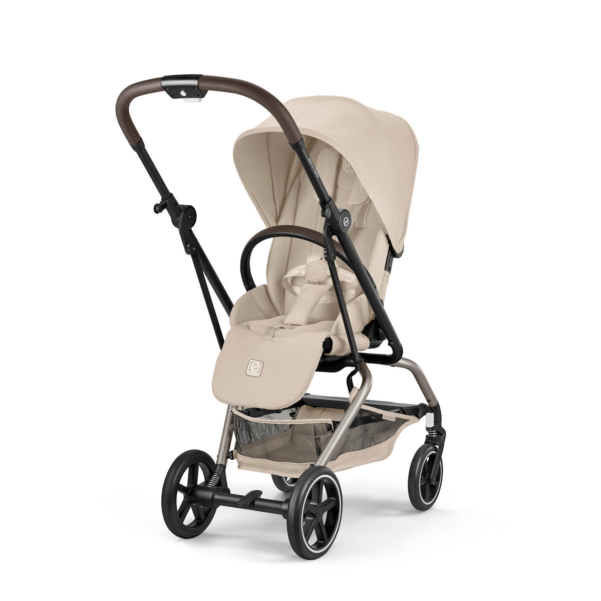 BUGGY EEZY S TWIST+ 2 TPE  - Taupe/Beige, Basics, Kunststoff/Textil (80,5/45/105cm) - cybex GOLD